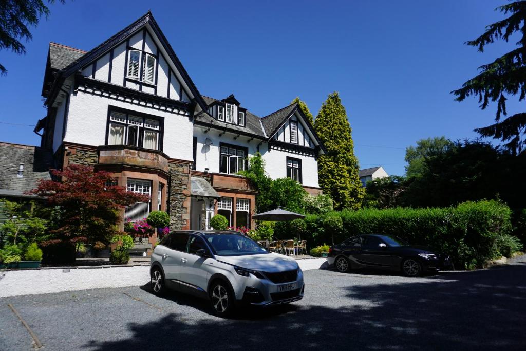 Front of the house with on-site parking